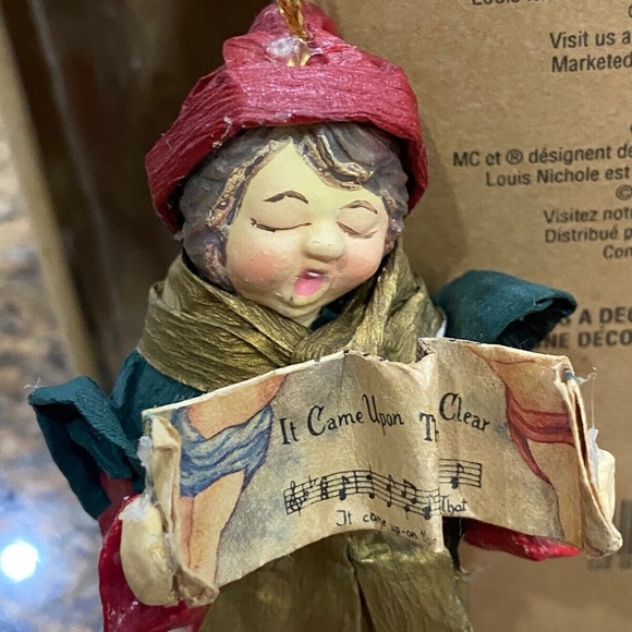 Louis Nichole Caroler Christmas Ornament 1999 Victorian Came Upon Midnight Clear - Picture 2 of 8